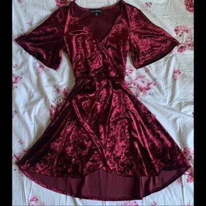 Red velvet, cute dress